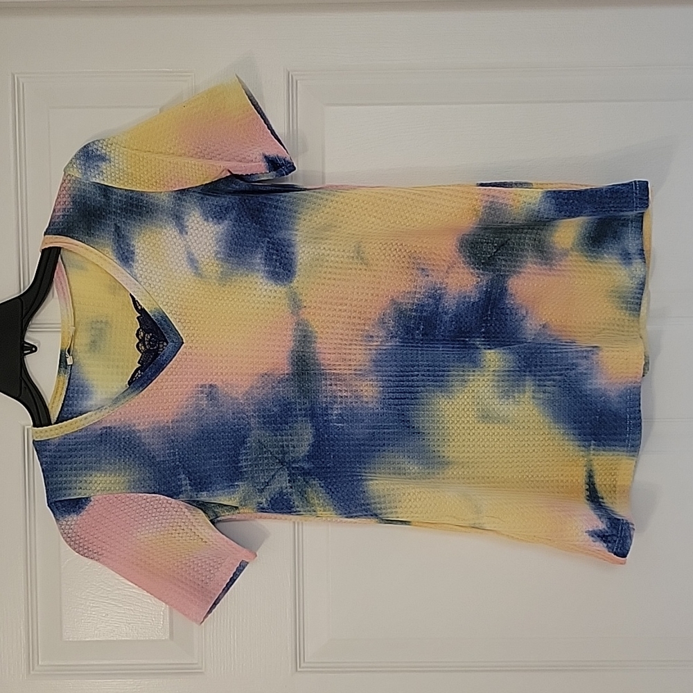 Blumin tie-dye short sleeve top - small